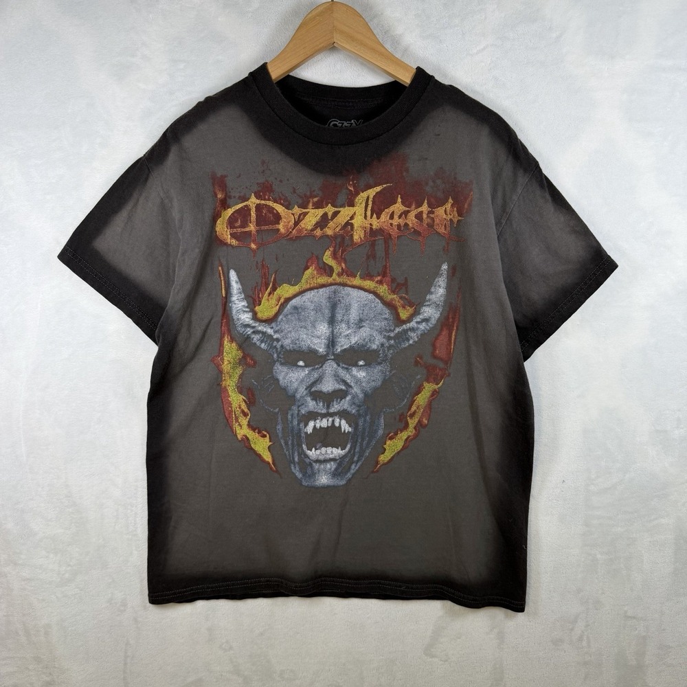 Ozzy Osbourne Ozzfest Demon Metal Bands Music Festival Tour Shirt Large Gray